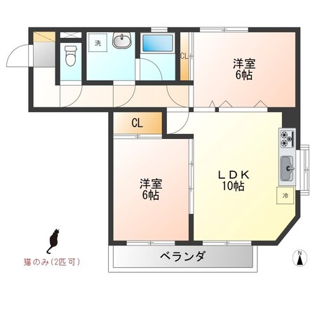 コーポラシオンの物件間取画像